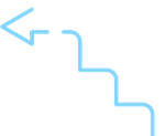 ステップアップを表す矢印のイラスト