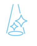 キラキラ光るイベントのイラスト